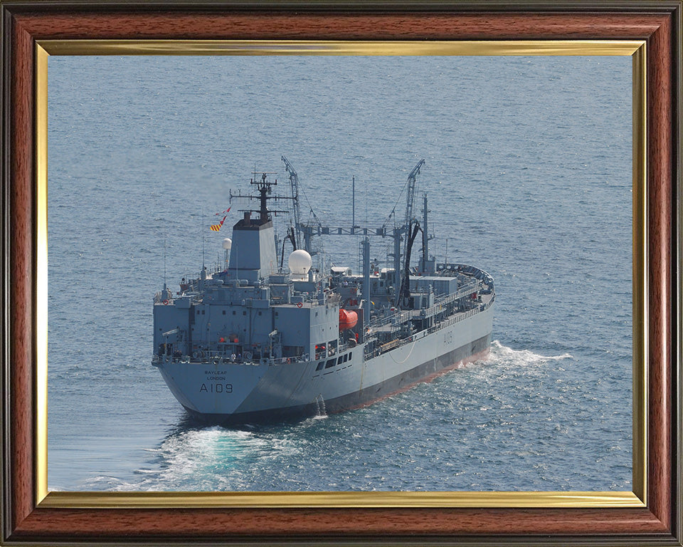 RFA Bayleaf (A109) Photo Print - Starboard Quarter View - Royal Fleet Auxiliary Leaf Class Tanker Hampshire Prints 10 x 8 Classic Frame No