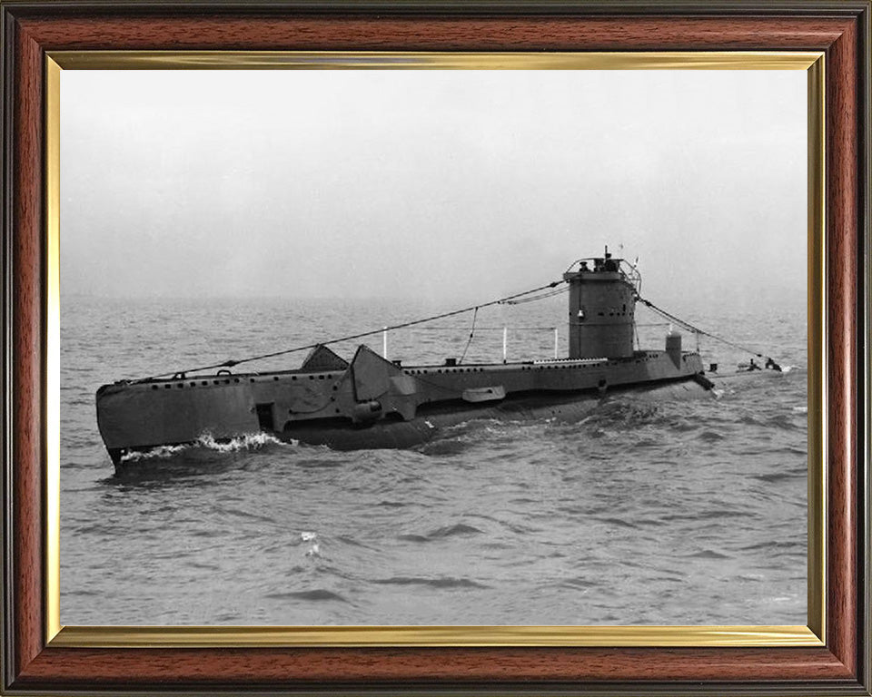 HMS Upstart (P65) Photo Print - Port Side View - Royal Navy U Class Submarine Hampshire Prints 10 x 8 Classic Frame No