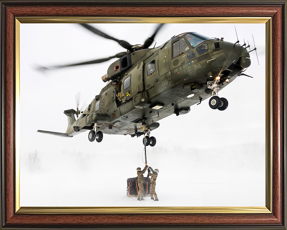 Royal Marines Commando Mobile Air Operations Team Photo Print - MAOT Hampshire Prints 10 x 8 Classic Frame No