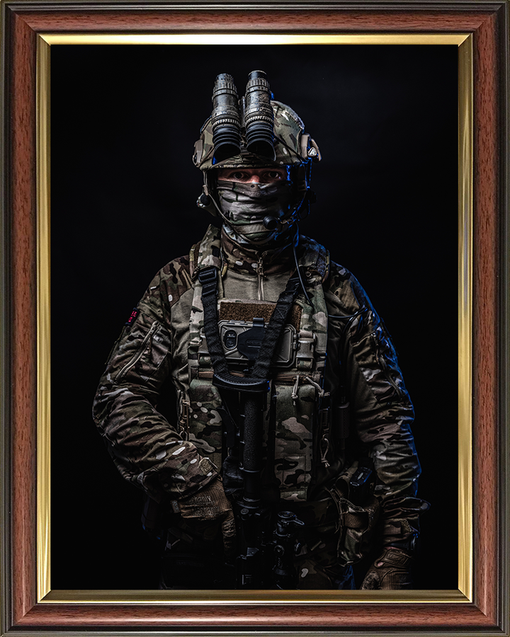 Royal Marines Commando Portrait Photo Print Hampshire Prints 10 x 8 Classic Frame No