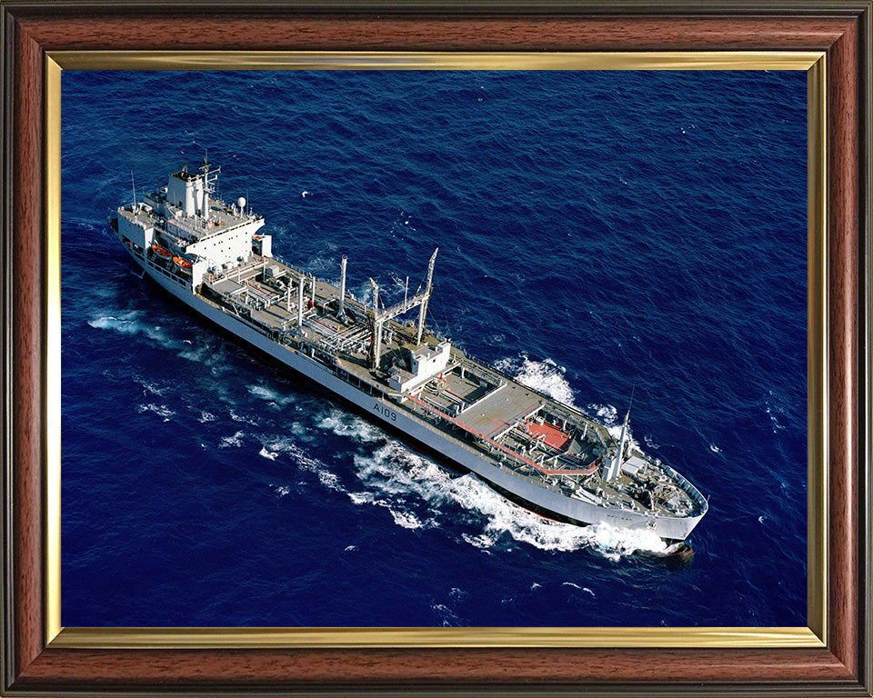 RFA Bayleaf (A109) Photo Print - From Above - Royal Fleet Auxiliary Leaf Class Tanker Hampshire Prints 10 x 8 Classic Frame No