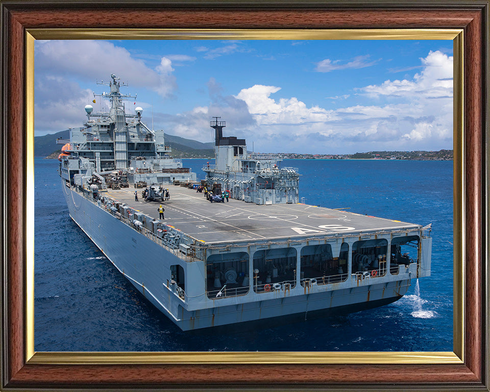 RFA Argus (A135) Photo Print - Port Quarter View - Royal Fleet Auxiliary Casualty Class Ship Hampshire Prints 10 x 8 Classic Frame No