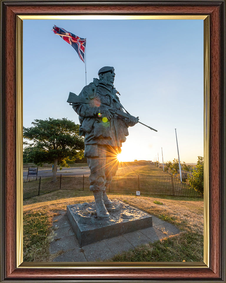 The "Yomper" Royal Marine statue at the Royal Marines museum Photo Print or Framed Photo Print Hampshire Prints 10 x 8 Classic Frame No