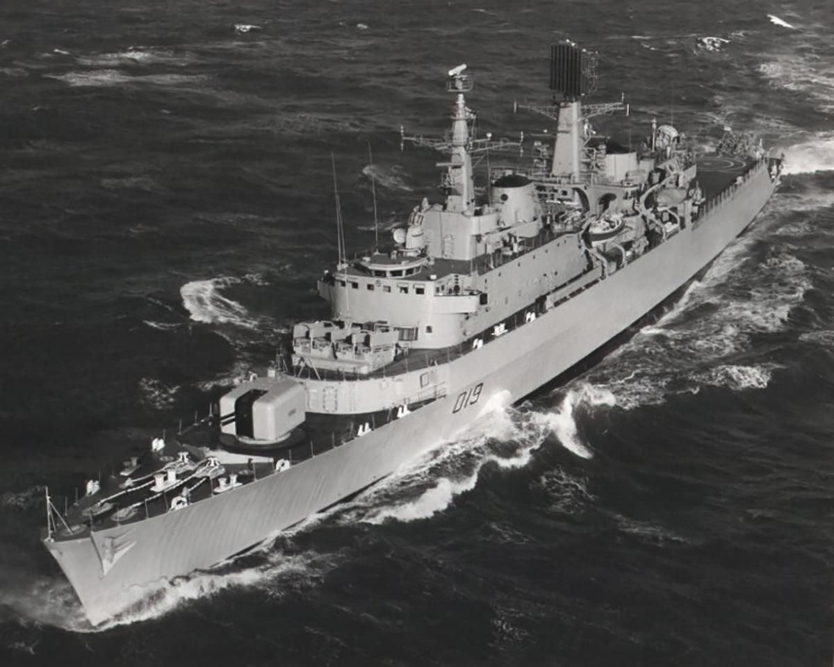 HMS D19 Photo Print Framed Print County Class Destro