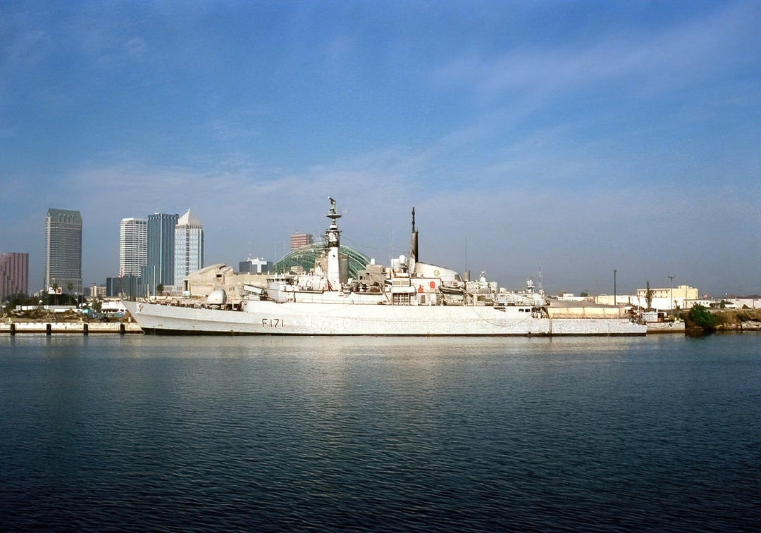 HMS Active (F171) Photo Print - Alongside Tampa 1994 - Royal Navy Type 21 Frigate Hampshire Prints 6 x 4 No Frame No
