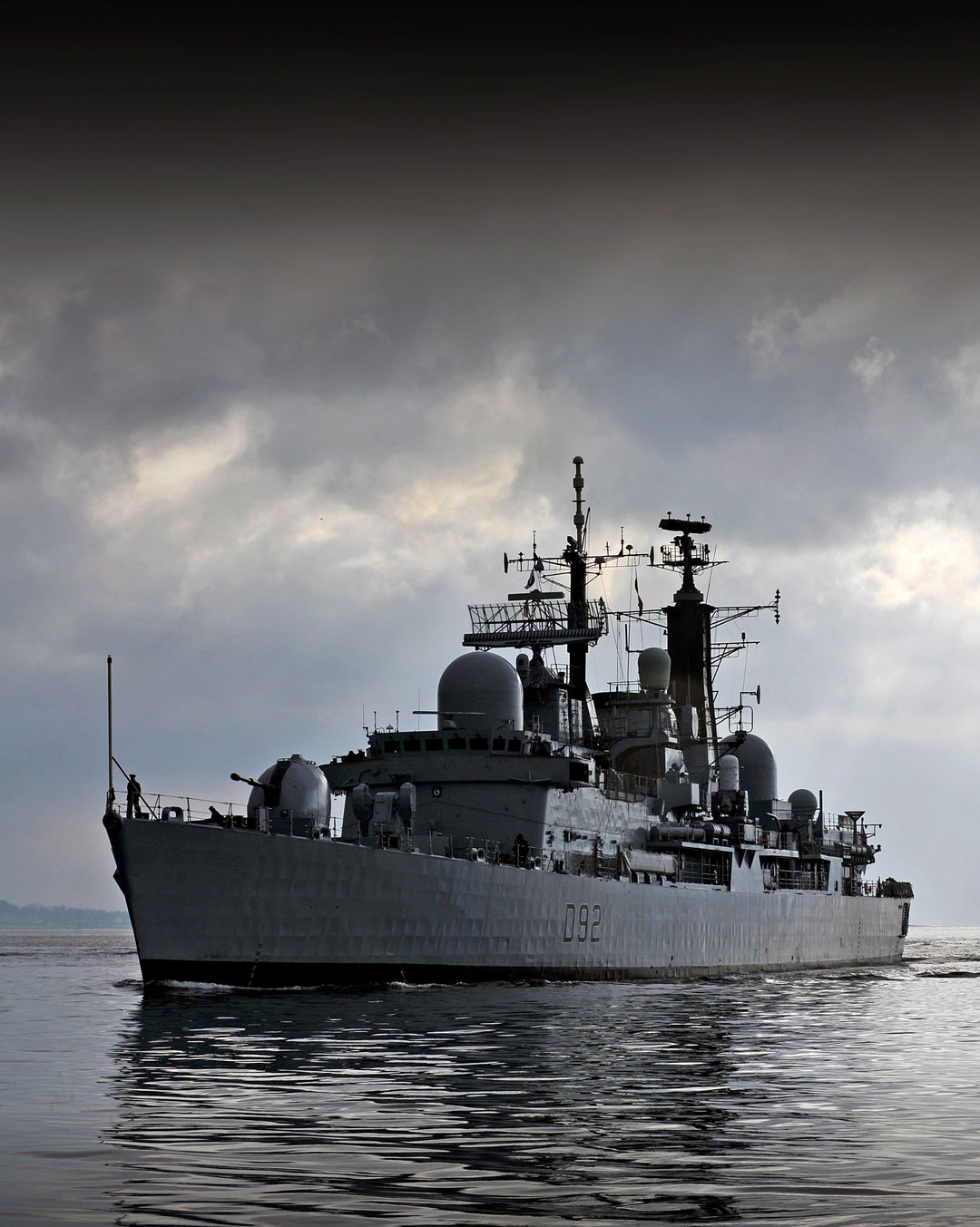 HMS Liverpool (D92) Photo Print - Port Side Reflections - Royal Navy Type 42 Destroyer Hampshire Prints 6 x 4 No Frame No