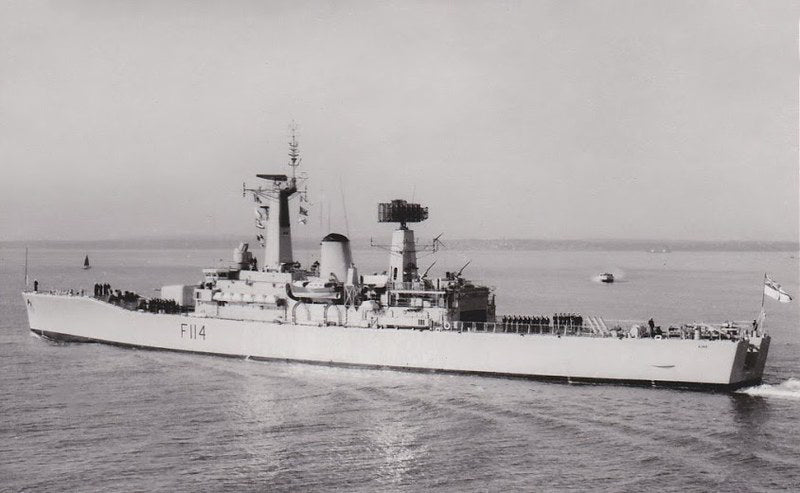 HMS Ajax (F114) Photo Print - Leaving Port - Royal Navy Leander Class Frigate Hampshire Prints 6 x 4 No Frame No