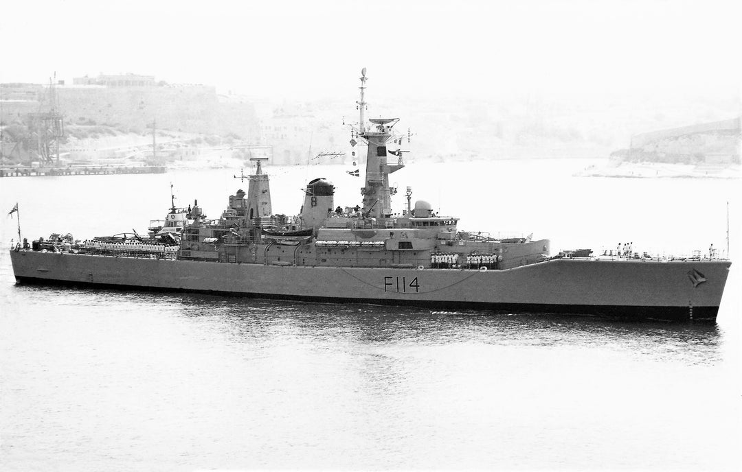 HMS Ajax (F114) Photo Print - Starboard Beam View - Royal Navy Leander Class Frigate Hampshire Prints 6 x 4 No Frame No