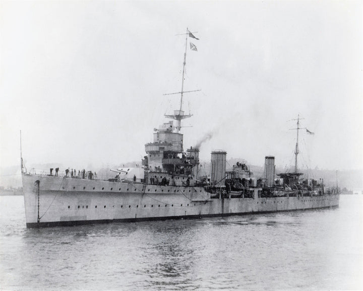 HMS Enterprise (D52) Photo Print - Port Side View - Royal Navy Emerald Class Light Cruiser Hampshire Prints 6 x 4 No Frame No