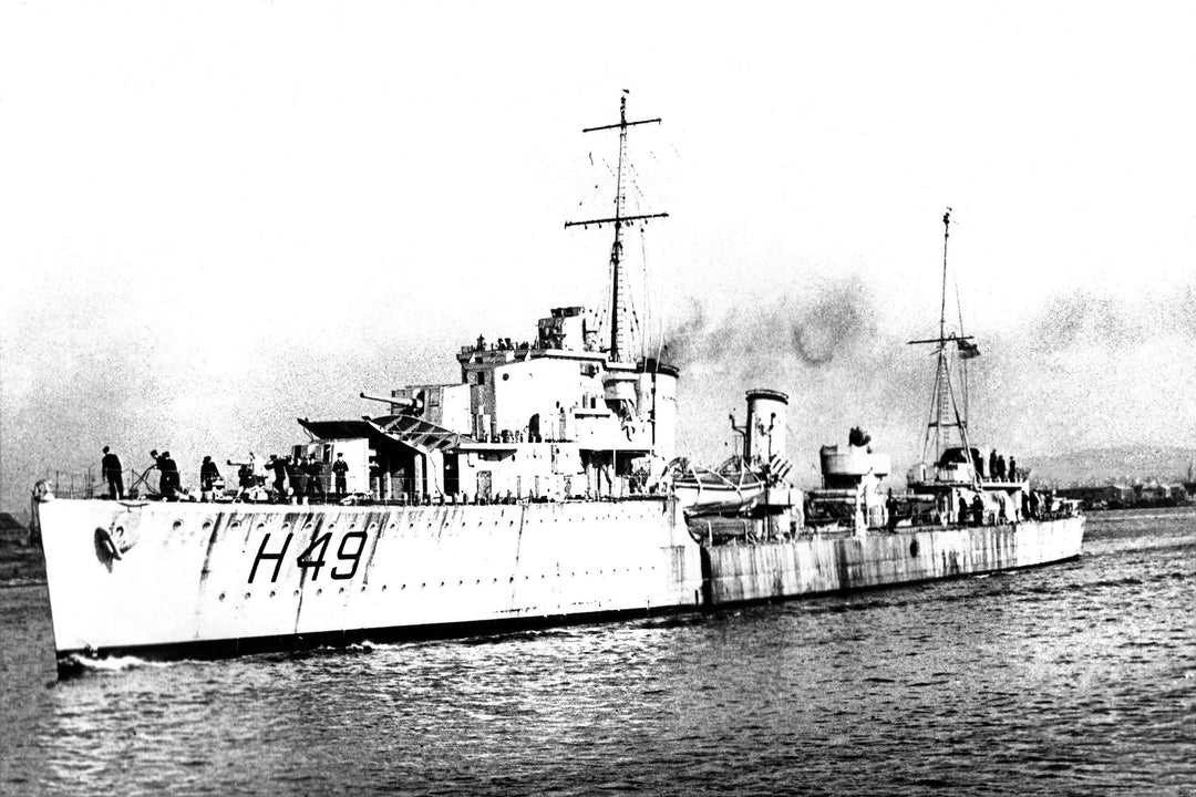 HMS Inconstant (H49) Photo Print - Port Side View - Royal Navy I Class Destroyer Hampshire Prints 6 x 4 No Frame No