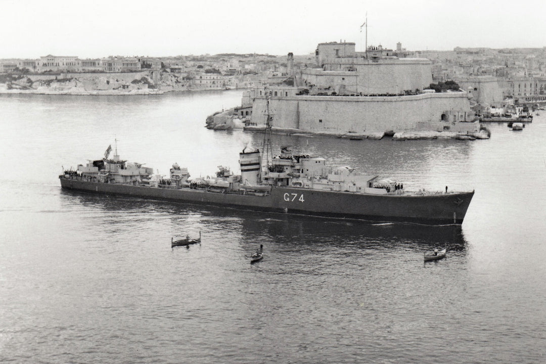 HMS Legion (G74) Photo Print - Valletta Malta - Royal Navy L Class Destroyer Hampshire Prints 6 x 4 No Frame No