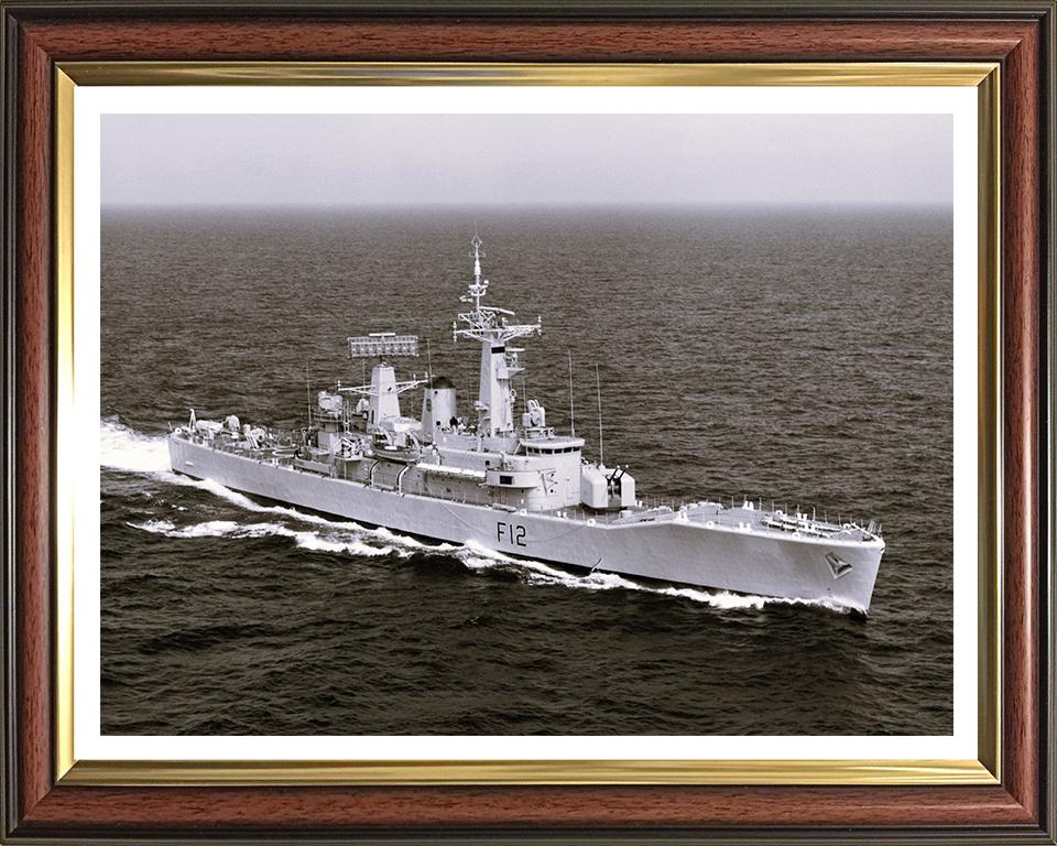 HMS Achilles (F12) Photo Print - Underway - Royal Navy Leander Class Frigate Hampshire Prints 10 x 8 Classic Frame Yes