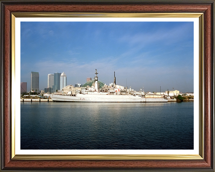 HMS Active (F171) Photo Print - Alongside Tampa 1994 - Royal Navy Type 21 Frigate Hampshire Prints 10 x 8 Classic Frame Yes