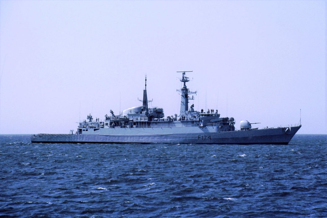 HMS Alacrity (F174) Photo Print - Starboard Beam View - Royal Navy Type 21 Frigate Hampshire Prints 6 x 4 No Frame No