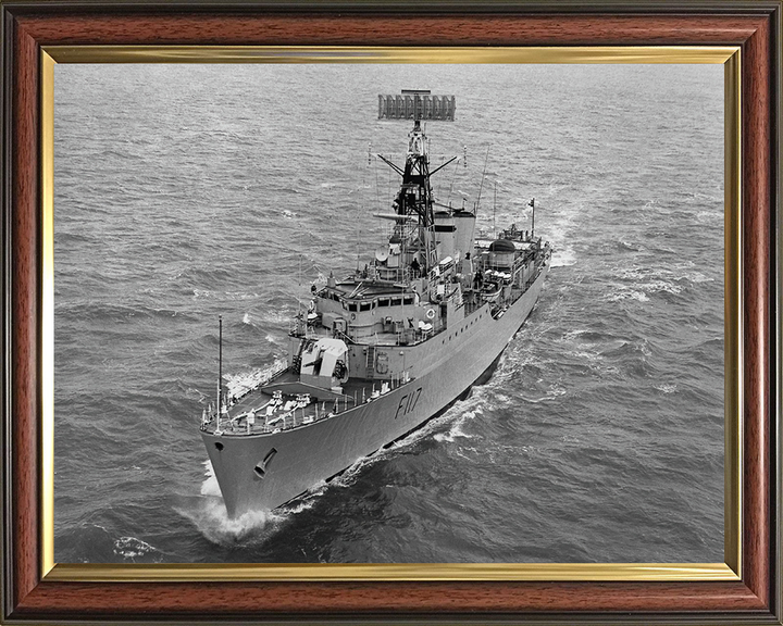 HMS Ashanti (F117) Photo Print - Underway - Royal Navy Tribal Class Frigate Hampshire Prints 10 x 8 Classic Frame No