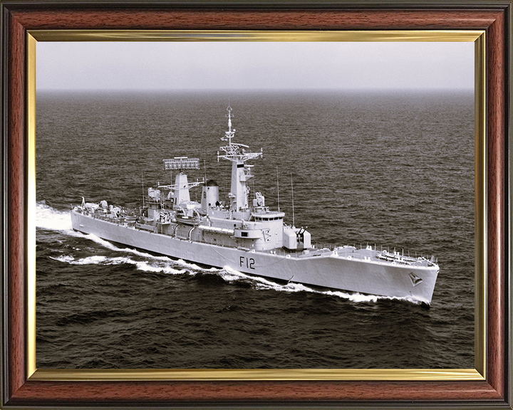 HMS Achilles (F12) Photo Print - Underway - Royal Navy Leander Class Frigate Hampshire Prints 10 x 8 Classic Frame No