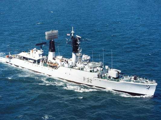 HMS Salisbury Royal Navy Salisbury class Frigate at sea photo 
