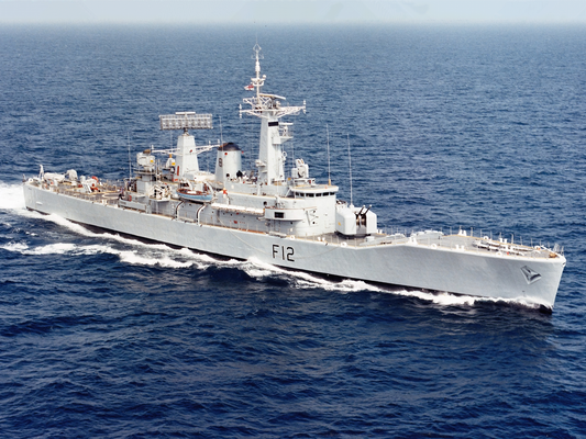 HMS Achilles Royal Navy Leander Class frigate at sea photo 