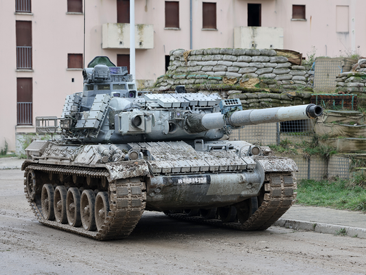 a Tank in the road