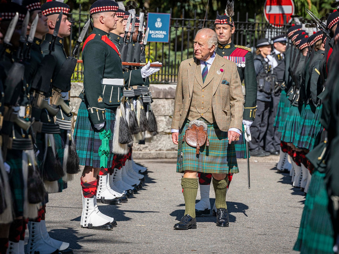 His Majesty The King was officially welcomed to Balmoral by a Guard of Honour provided by Balaklava Company