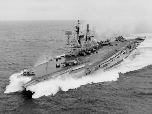 HMS Ark Royal (R09) at sea photo print