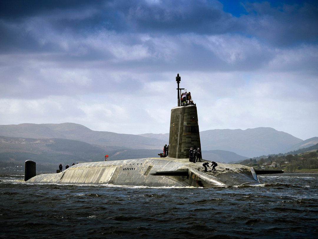 Royal Navy Submarine on the Surface