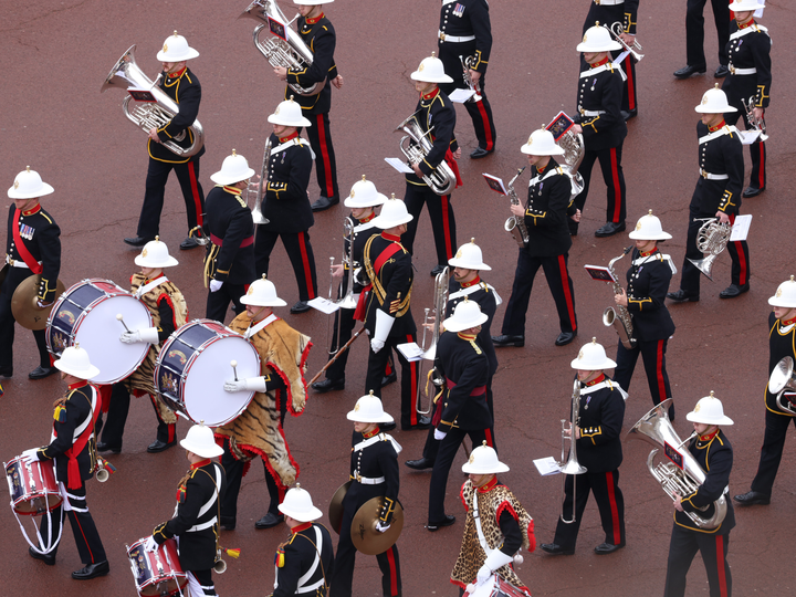 Royal Marines Band Marching on the mall London Photo Print Hampshire Prints 6 x 4 No Frame No