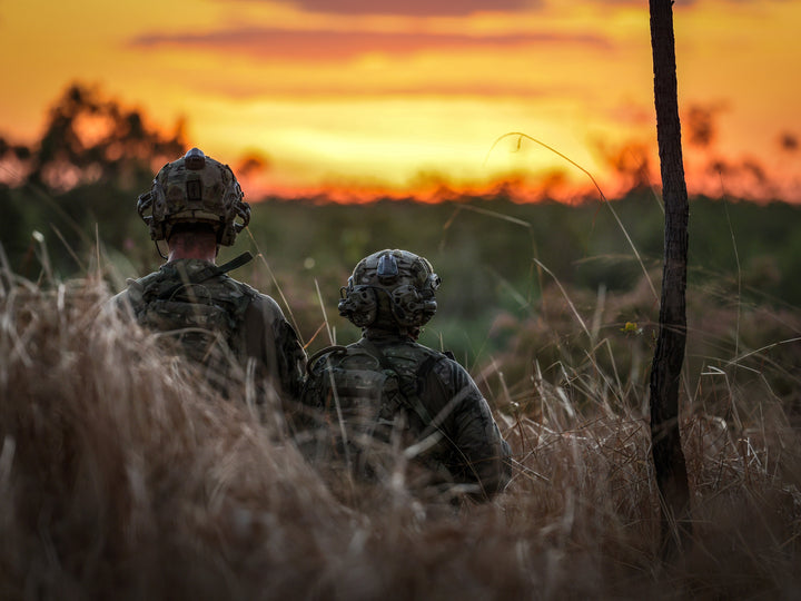 Royal Marine Commandos at sunset Photo Print - 40 Commando Posters, Prints, & Visual Artwork Hampshire Prints 6 x 4 No Frame No