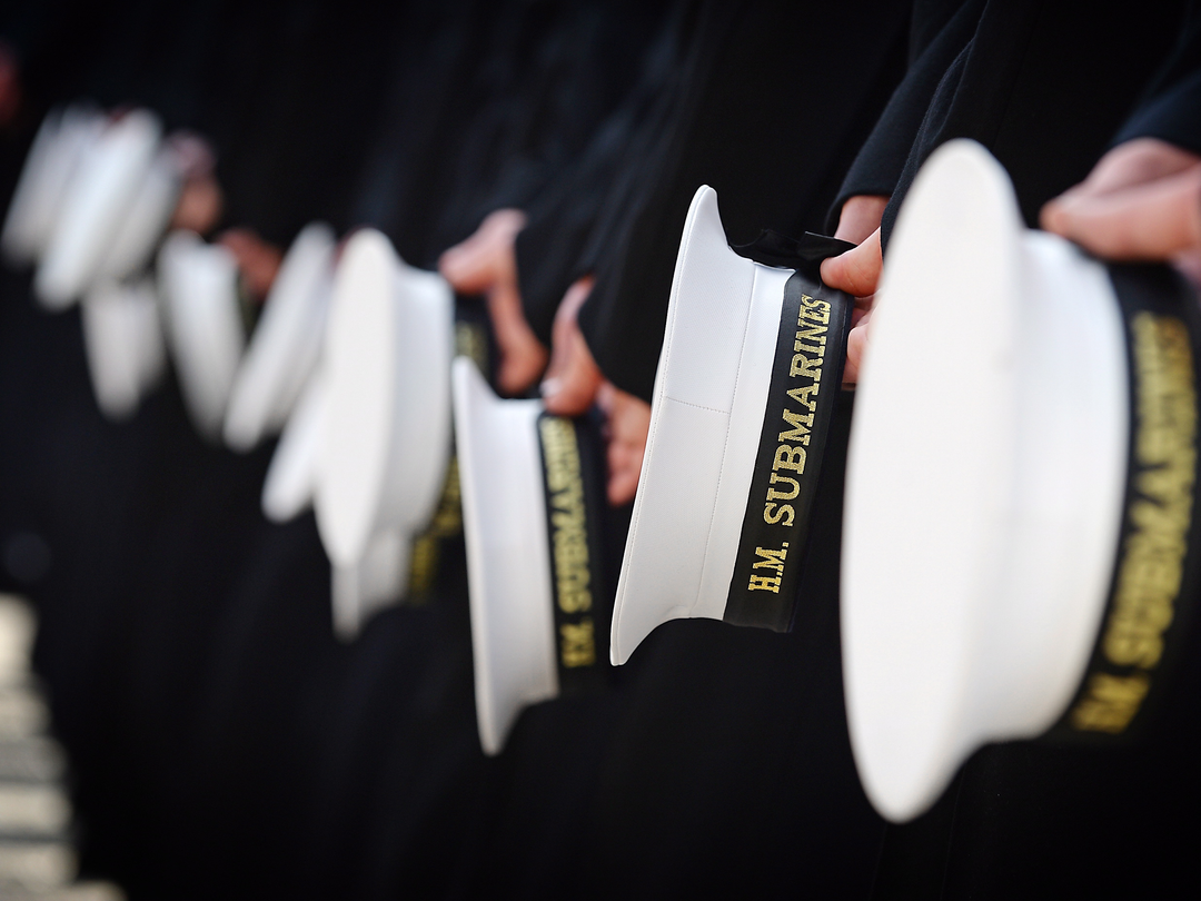 Submariners caps on parade Photo Print - Royal Navy Hampshire Prints 6 x 4 No Frame No