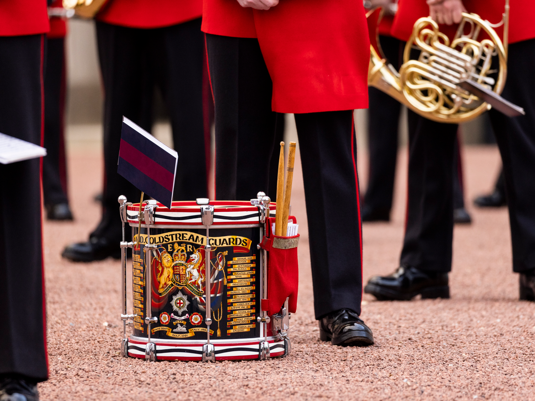 Band of the Coldstream Guards Drum on parade Photo Print - British Army Posters, Prints, & Visual Artwork Hampshire Prints 6 x 4 No Frame No