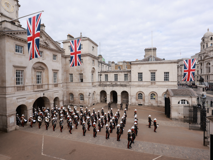 Royal Marines Band Service Marching At Horse Guards London Photo Print Hampshire Prints 6 x 4 No Frame No