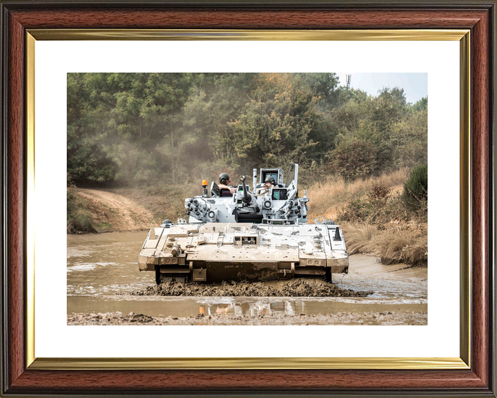 British Army AJAX Armoured Fighting Vehicle Water Crossing DVD Millbrook September 2024 Photo Print - Posters, Prints, & Visual Artwork - by Hampshire Prints (image 8 of 9)