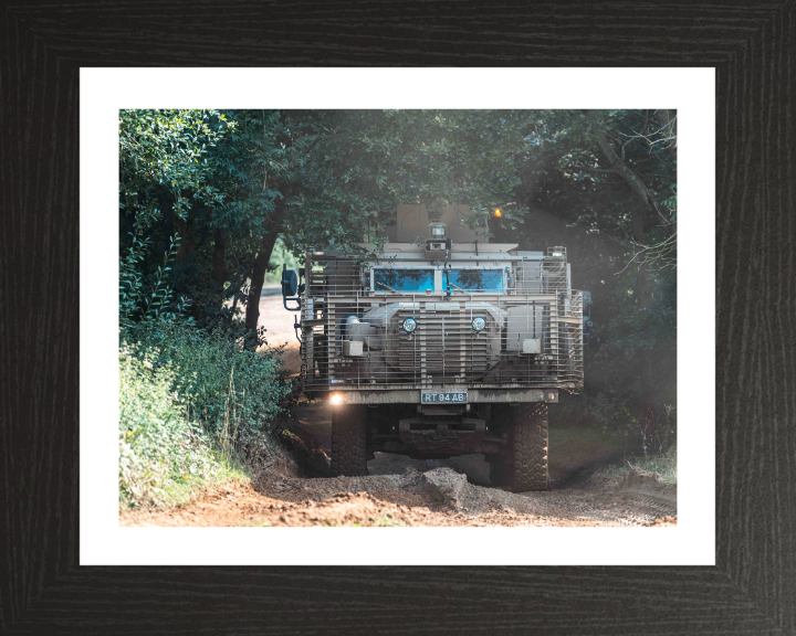 Mastiff Protected Patrol Vehicle Photo Print - British Army Vehicle Hampshire Prints 10 x 8 Black Frame Yes