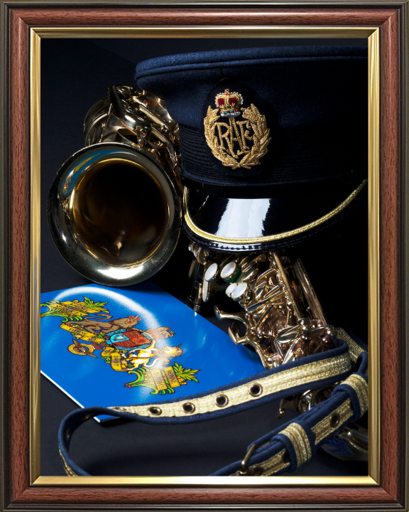 RAF Central Band Cap belt and Saxaphone Photo Print - Royal Air Force Hampshire Prints