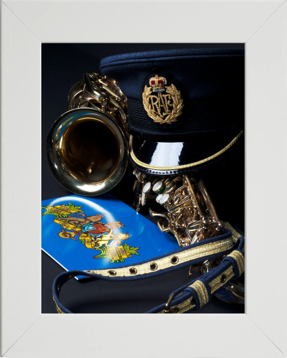 RAF Central Band Cap belt and Saxaphone Photo Print - Royal Air Force Hampshire Prints