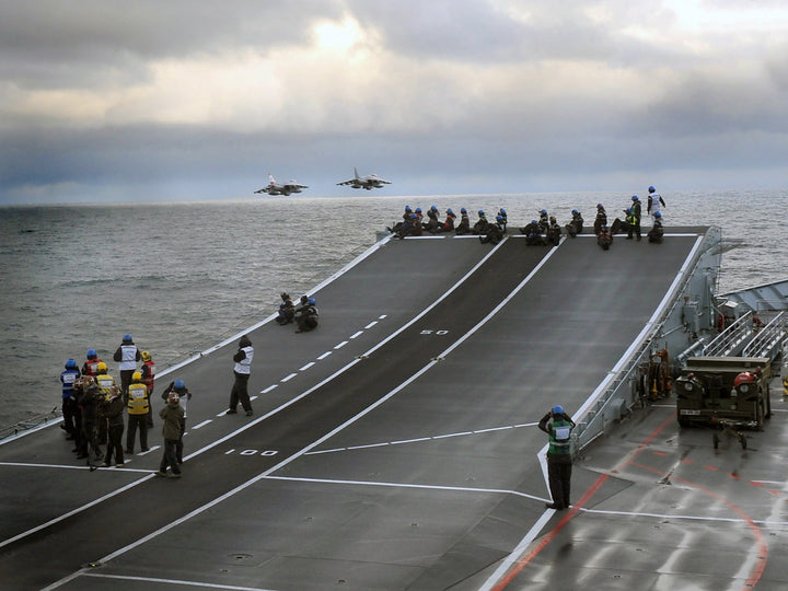 Harrier Jet flypast over HMS Ark Royal Photo Print - Royal Navy Aircraft Hampshire Prints 6 x 4 No Frame No