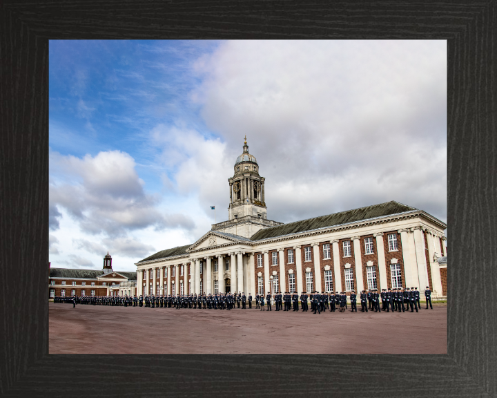 Royal Air Force College Cranwell parade Photo Print - Royal Air Force Hampshire Prints 10 x 8 Black Frame No