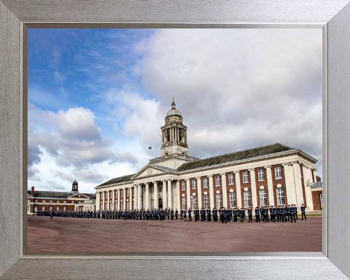 Royal Air Force College Cranwell parade Photo Print - Royal Air Force Hampshire Prints 10 x 8 Silver Frame No