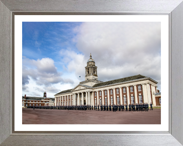 Royal Air Force College Cranwell parade Photo Print - Royal Air Force Hampshire Prints 10 x 8 Silver Frame Yes