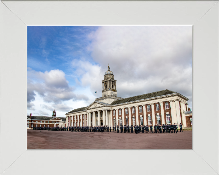 Royal Air Force College Cranwell parade Photo Print - Royal Air Force Hampshire Prints 10 x 8 White Frame No