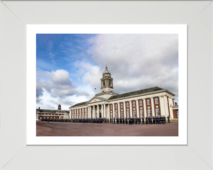 Royal Air Force College Cranwell parade Photo Print - Royal Air Force Hampshire Prints 10 x 8 White Frame Yes