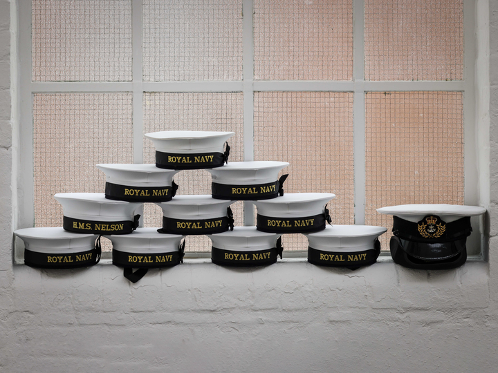 Sailors Caps on display Photo Print - Royal Navy Hampshire Prints 6 x 4 No Frame No