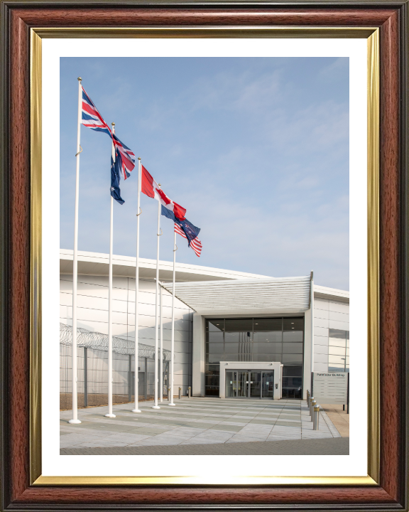 Pathfinder Building RAF Wyton Cambridgeshire Photo Print - Royal Air Force Hampshire Prints 10 x 8 Classic Frame Yes