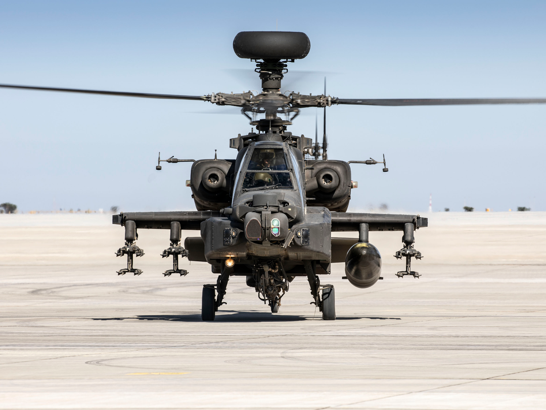 Army Apache Helicopter front on Photo Print - British Army Posters, Prints, & Visual Artwork Hampshire Prints 6 x 4 No Frame No