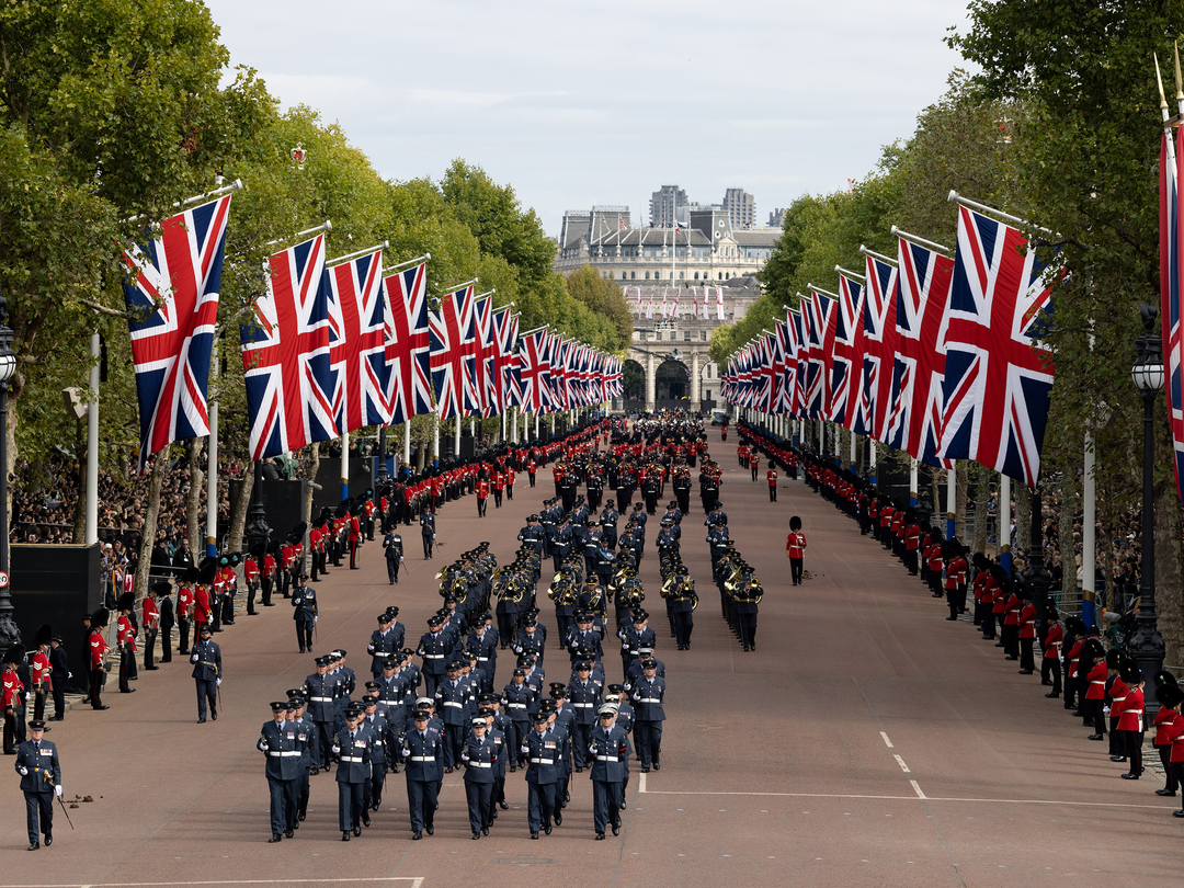 Royal Air Force March on the Mall London During Queen Elizabeth II Funeral Photo Print - Royal Air Force Hampshire Prints 6 x 4 No Frame No
