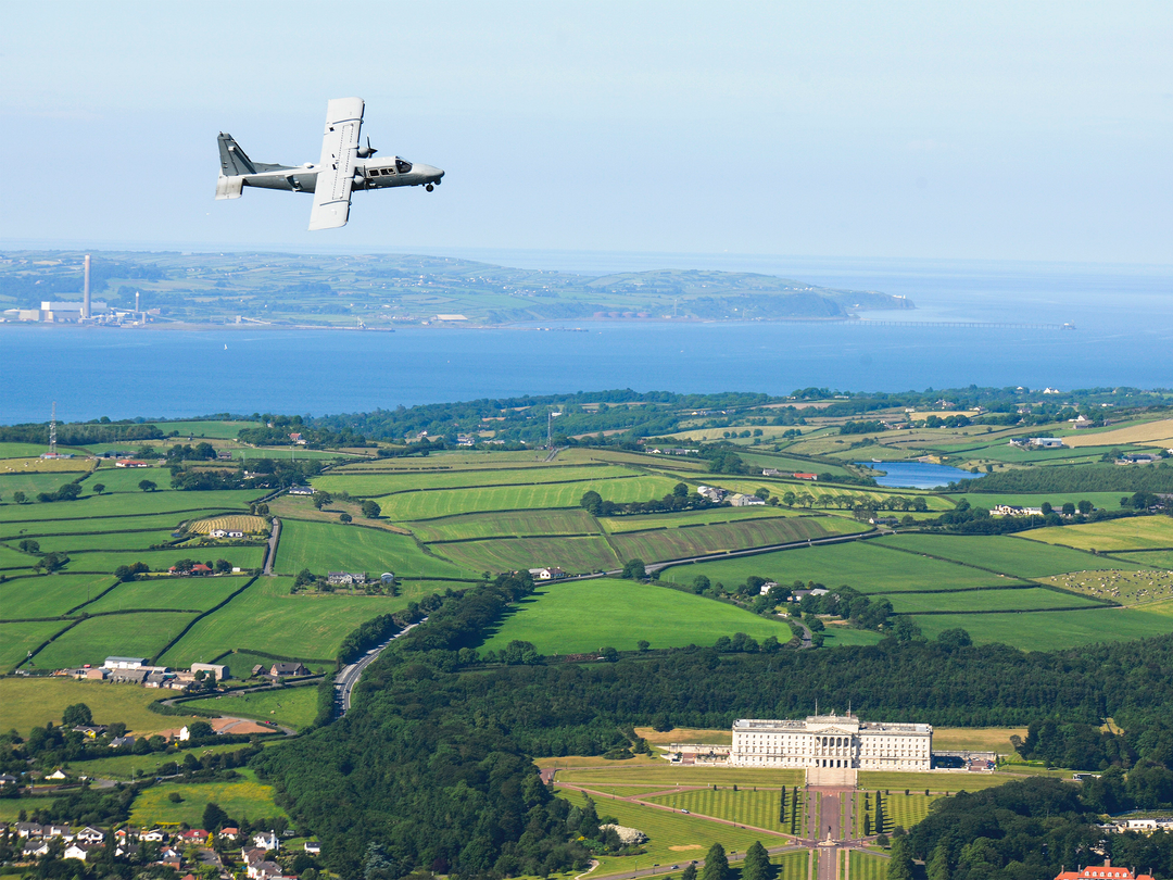 Army Air Corps BN-2T-4S Defender 4000 in flight Photo Print - British Army Posters, Prints, & Visual Artwork Hampshire Prints 6 x 4 No Frame No
