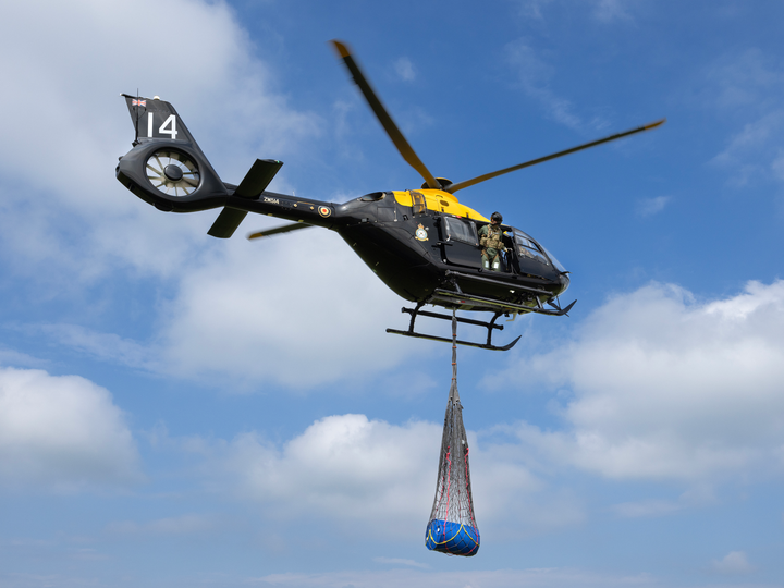 RAF Juno HT1 Helicopter Underslung Load Training Photo Print - Royal Air Force Aircraft Hampshire Prints 6 x 4 No Frame No
