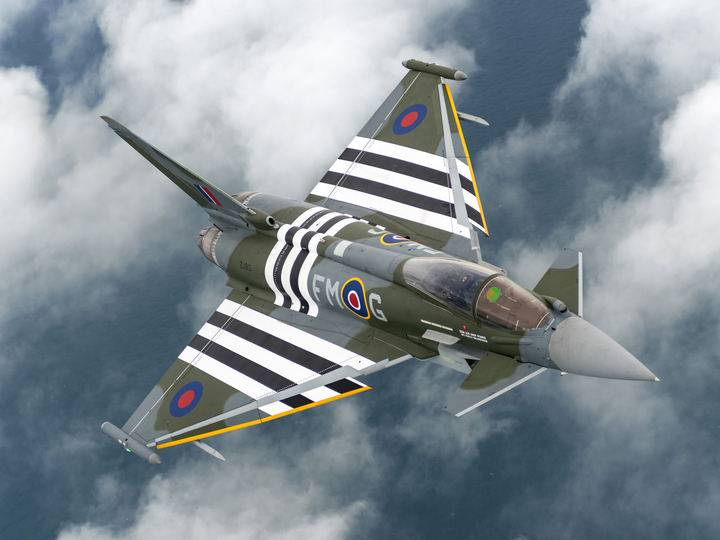 RAF Typhoon Jet in flight Photo Print Royal Air Force Aircraft Wall Art Aviation Decor Poster Posters, Prints, & Visual Artwork Hampshire Prints 6 x 4 No Frame No