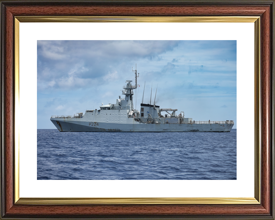 HMS Trent P224 River Class Patrol Vessel July 2024 Port Beam View Photo Print - Posters, Prints, & Visual Artwork - by Hampshire Prints (image 8 of 9)