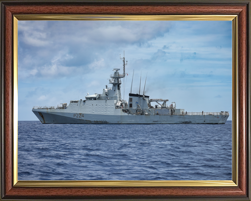 HMS Trent P224 River Class Patrol Vessel July 2024 Port Beam View Photo Print - Posters, Prints, & Visual Artwork - by Hampshire Prints (image 9 of 9)
